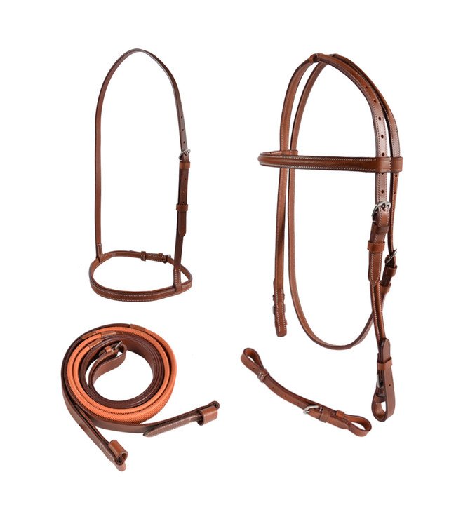 USA Leather Race Bridle Set