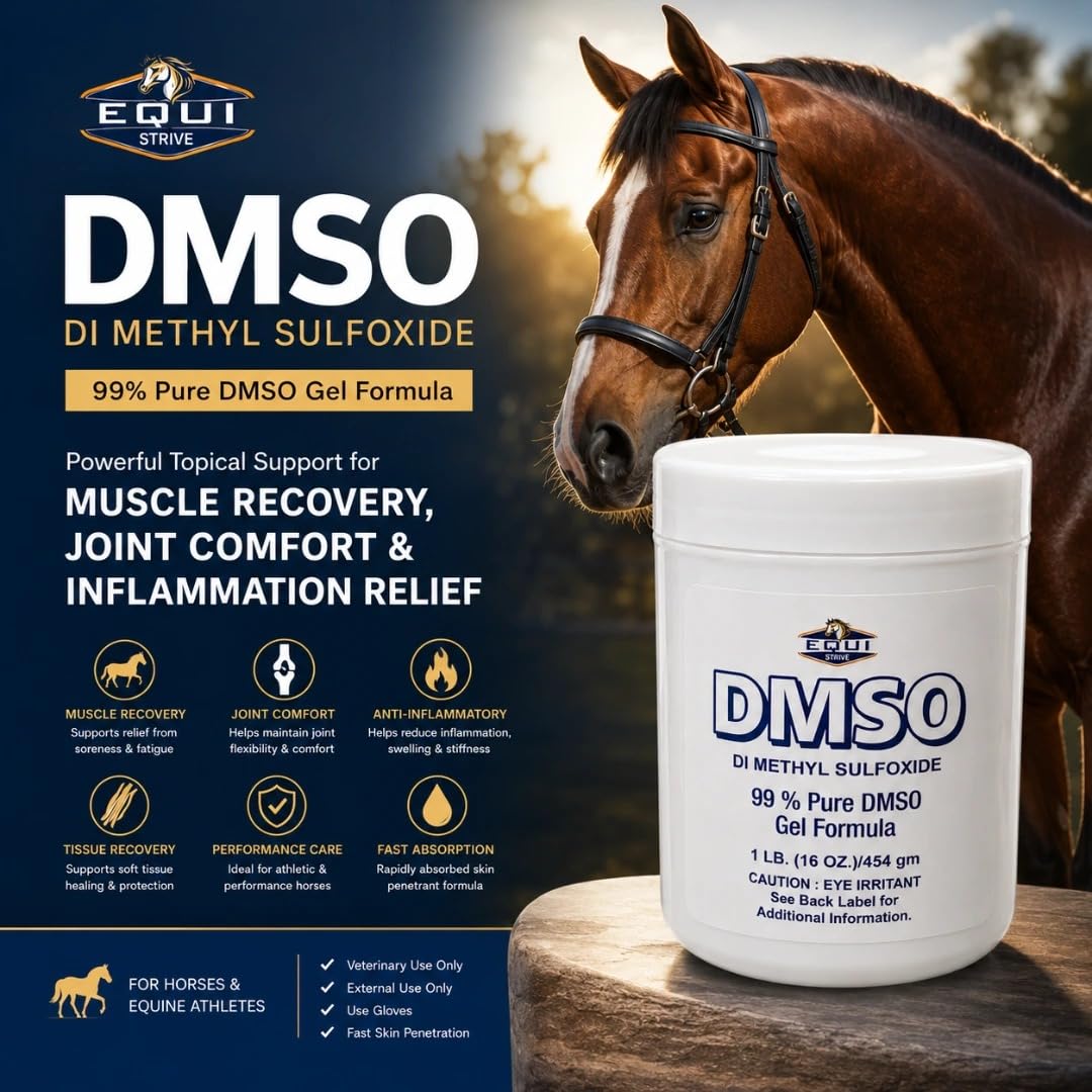 Equi Strive DMSO Gel 99% Pure Dimethyl Sulfoxide Equi