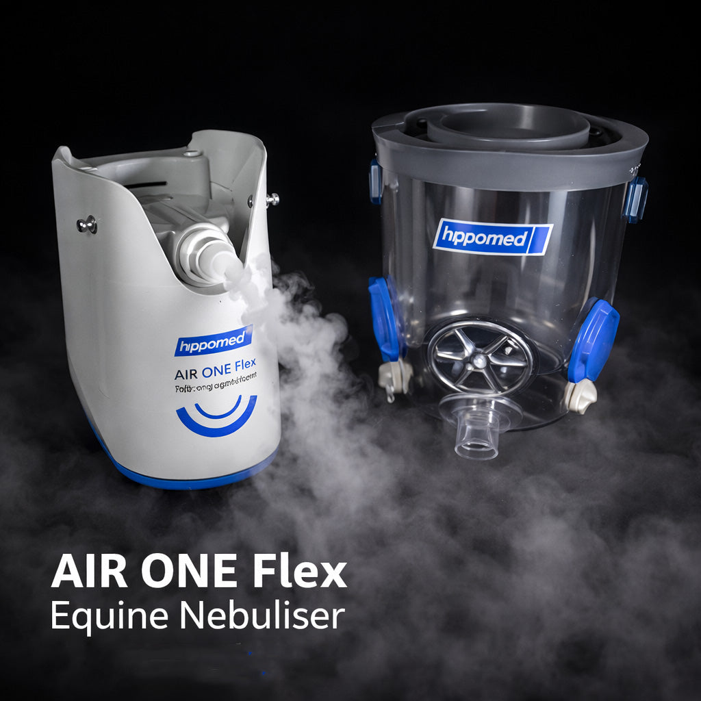 AIR ONE Flex Equine Nebuliser – Hippomed Ultrasound Inhaler for Horses (Rechargeable) Hippomed