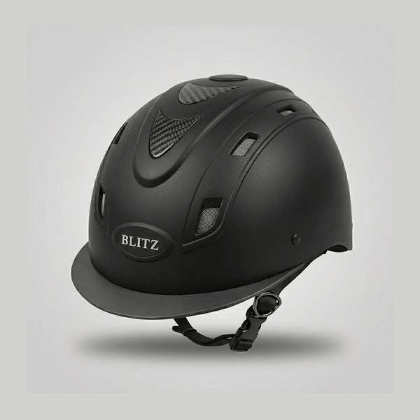 Blitz Carbon Helmet – Lightweight Ventilated Horse Riding Helmet Blitz