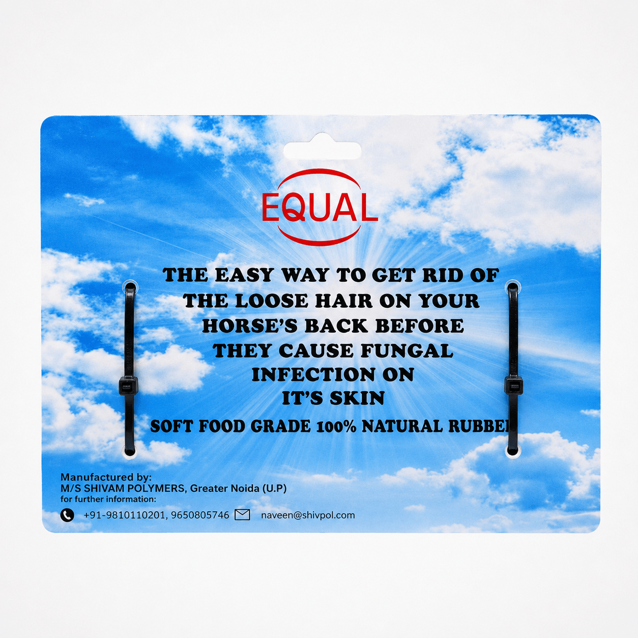 Equal Looshairgon Horse Hair Scraper & Deshedding Block Equal