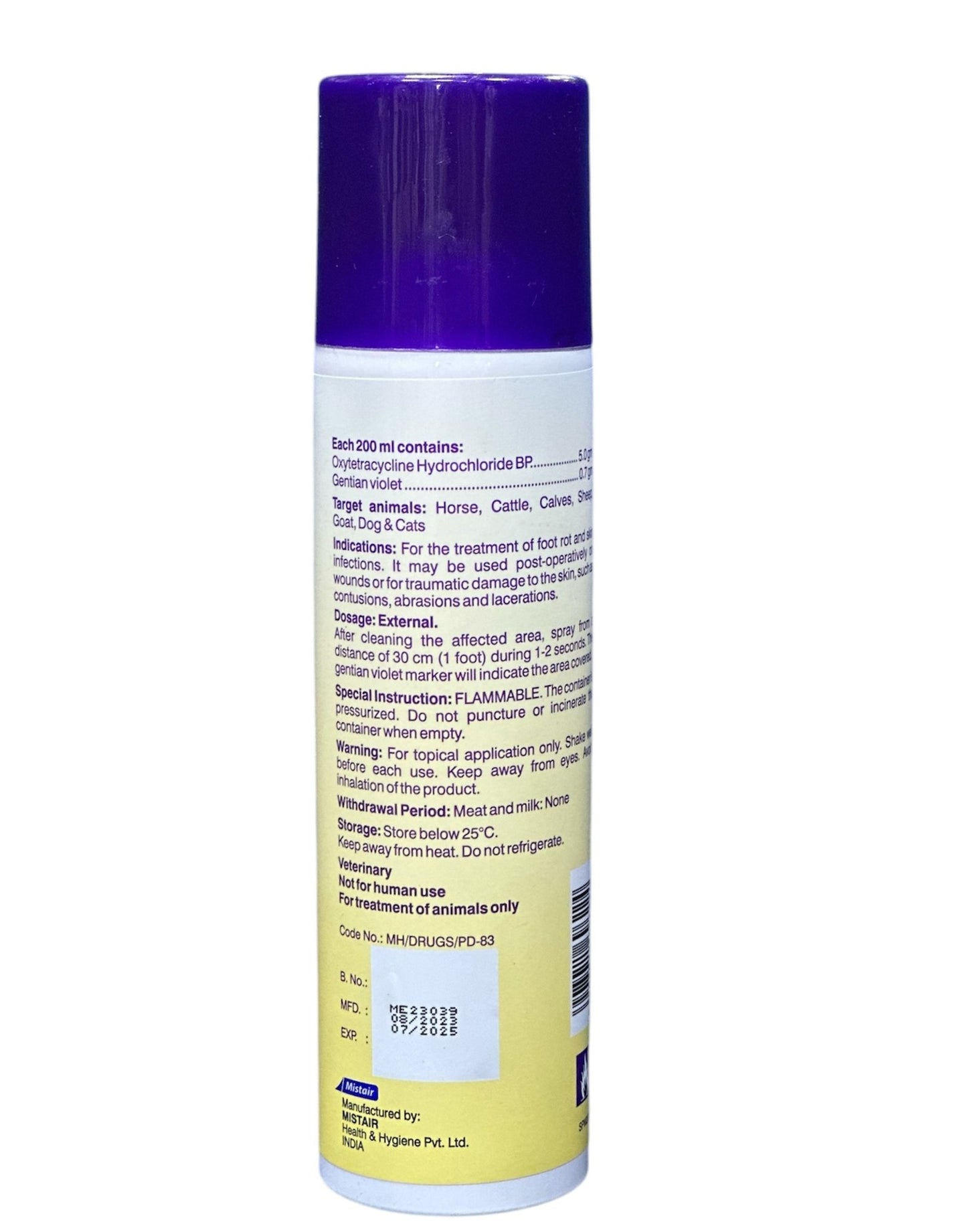 Wound Spray Oxytetracycline Plus 200ml