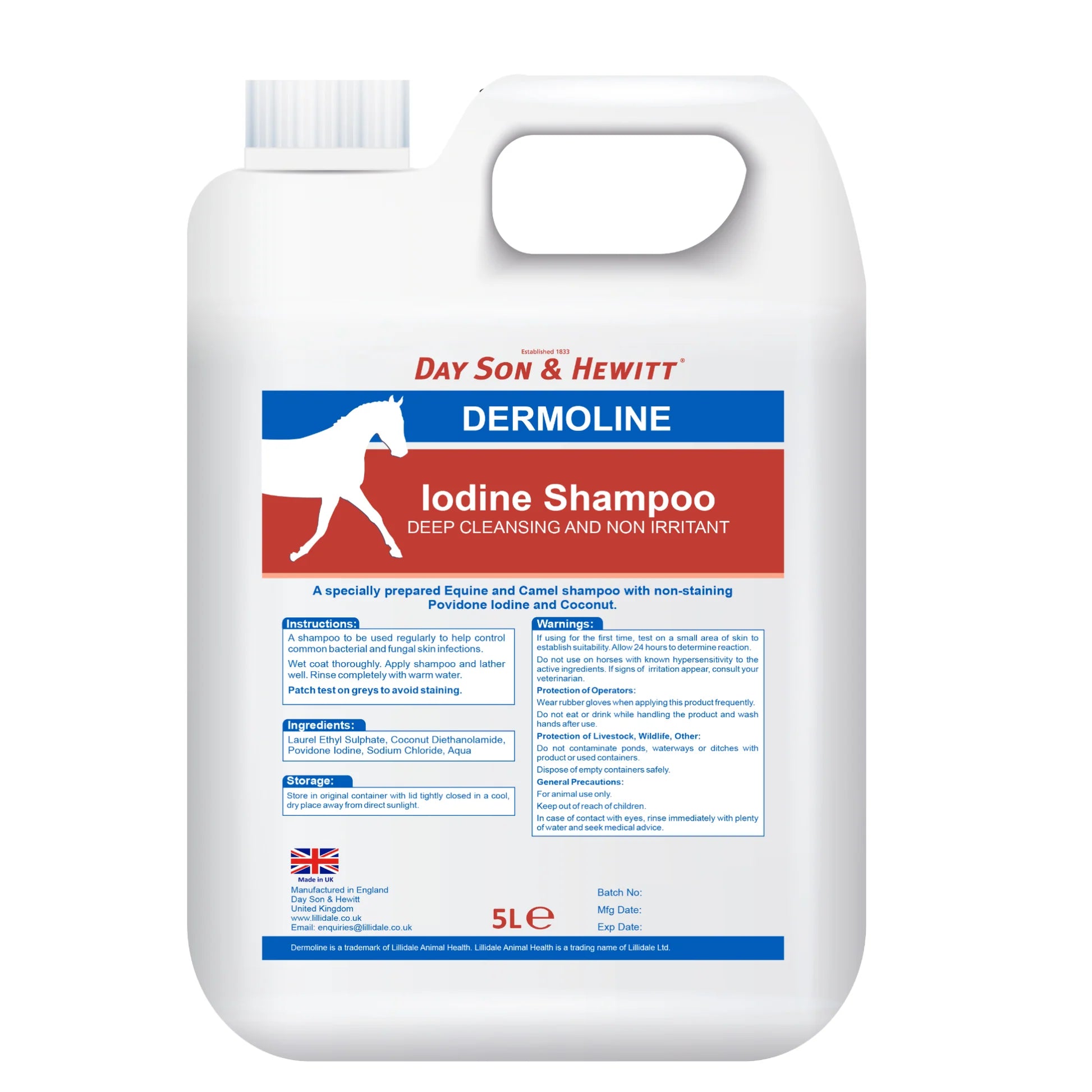 Dermoline Iodine Shampoo 5L