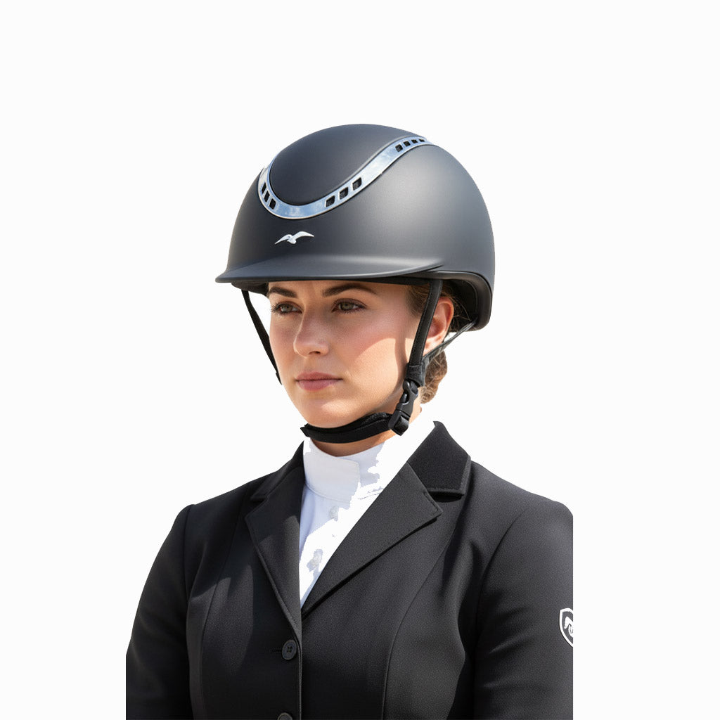 Seafowl Glossy Equestrian Riding Helmet Seafowl