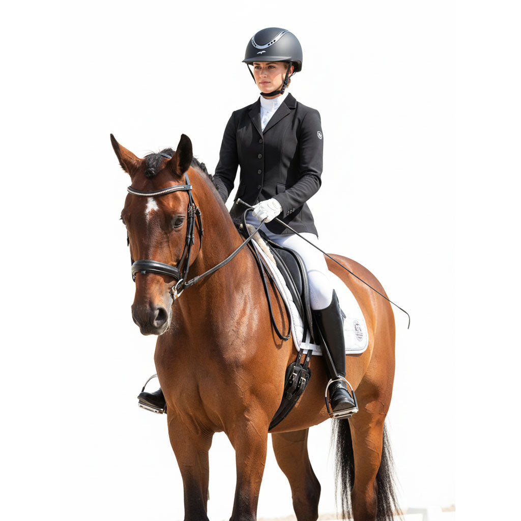 Seafowl Glossy Equestrian Riding Helmet Seafowl