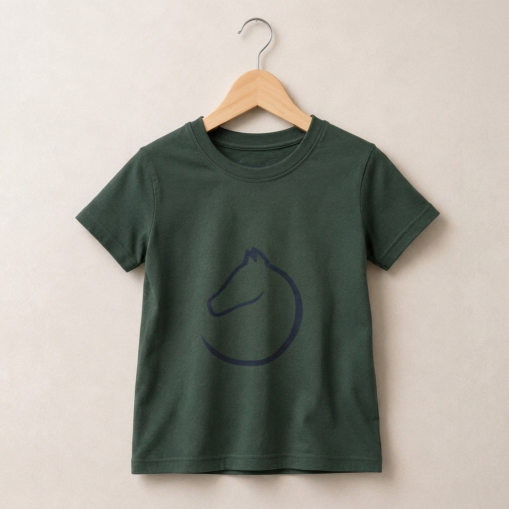 Seafowl Kids Cotton T-shirt Green Seafowl