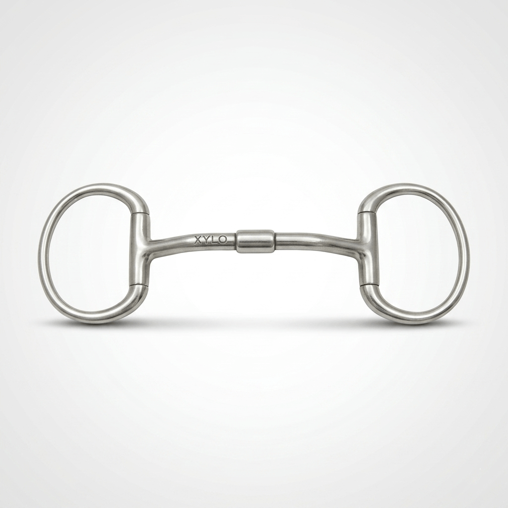 XYLO Eggbutt Roller Mouth Joint Horse Bit Xylo