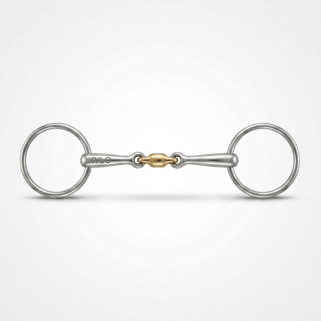 XYLO LS Ring Double Joint Curved Horse Bit Xylo