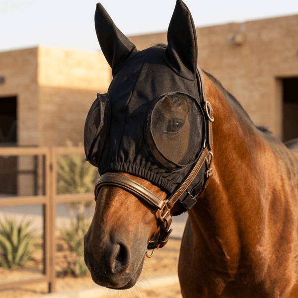 Xylo Professional Horse Racing Blinkers | Focus-Enhancing Hood with Ears Xylo
