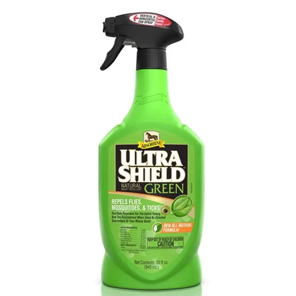 Absorbine Ultra Shield Fly Repellent Green 946ml - Horseuae