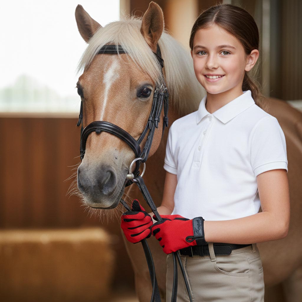 Seafowl Classic Cool Kids Riding Gloves Seafowl