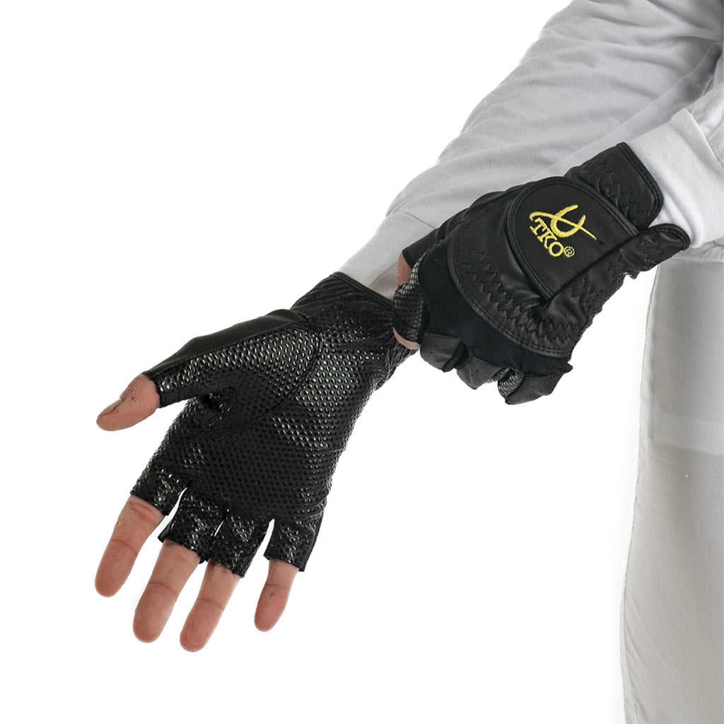 TKO Race Gloves Half Finger – Pro Jockey Grip Gloves TKO