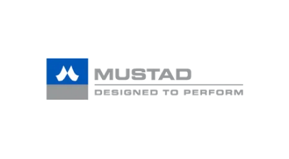 Mustad logo – Renowned brand providing high-quality farrier tools and horseshoe solutions designed for professional and home use