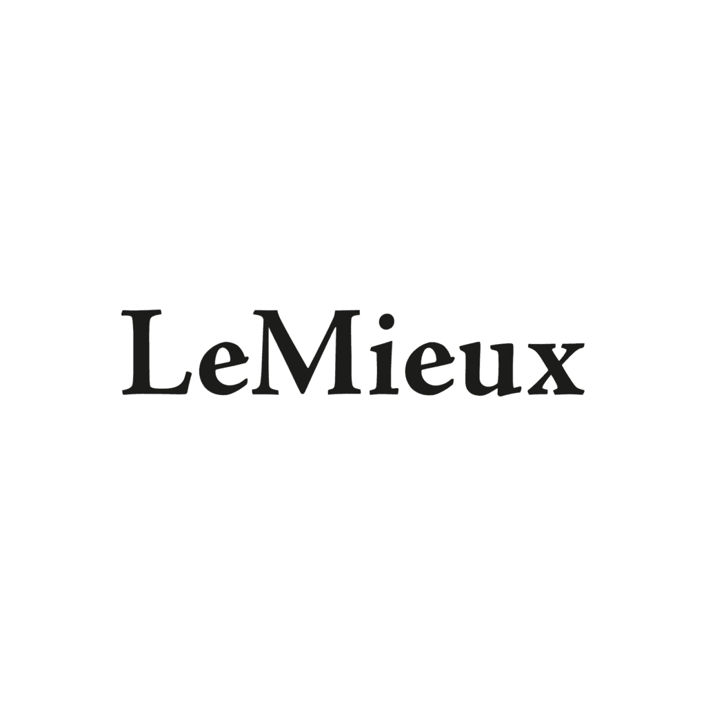 Lemieux logo – Premium brand known for its stylish, high-performance equestrian clothing, saddle pads, and horse gear