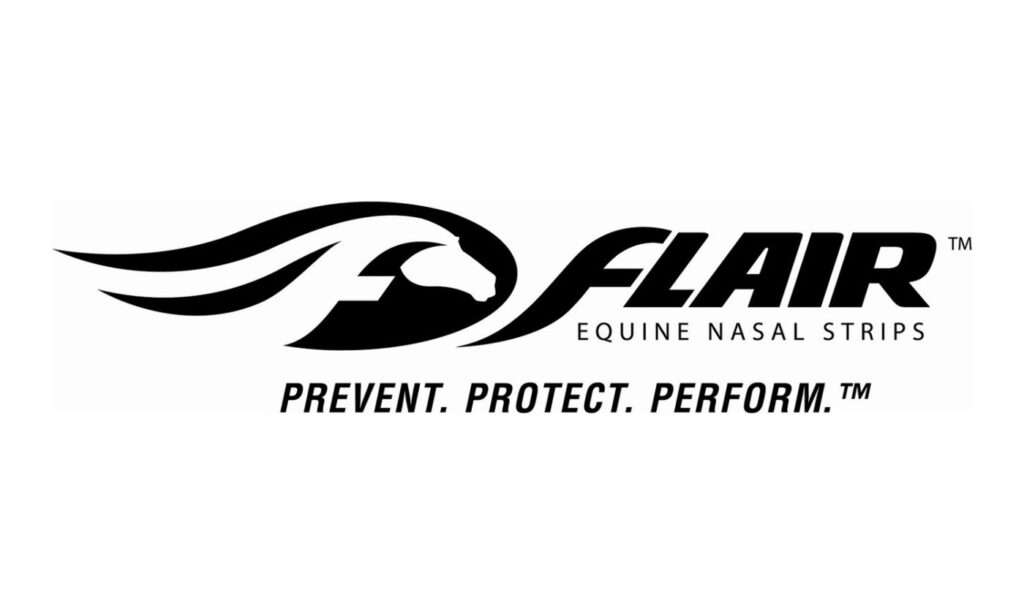 FLAIR logo – Leading equine brand known for its innovative breathing and respiratory products designed to improve horse performance