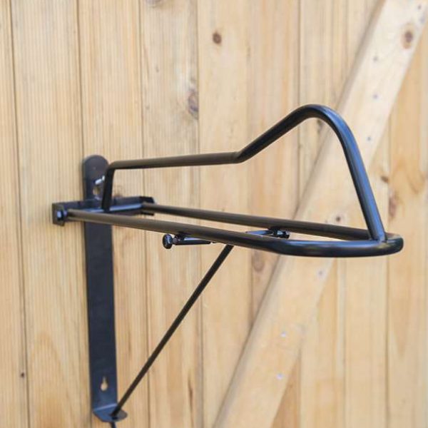 Durable and space-saving stands and racks designed for horse gear storage