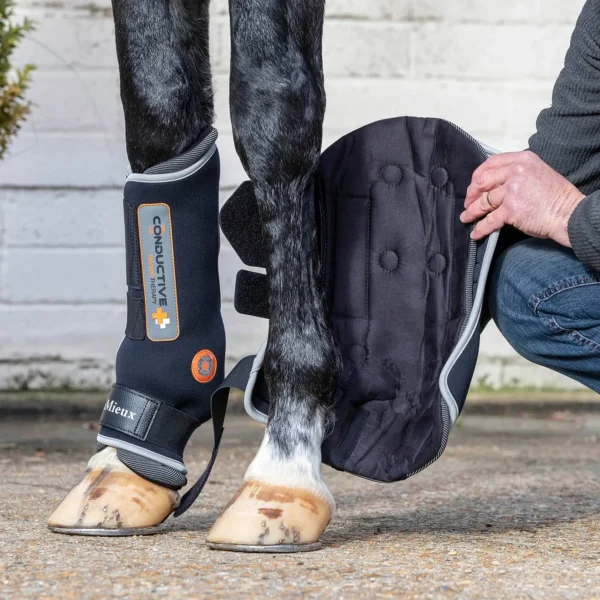 Therapeutic boots for horses – promotes healing and reduces swelling with innovative design.