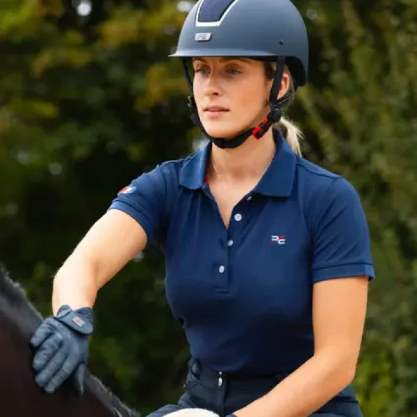 Equestrian short sleeve shirt for women, perfect for casual riding or training